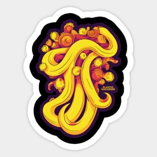 Plastic Macaroni Boho Trippy Hippy Tagliatelli Sticker